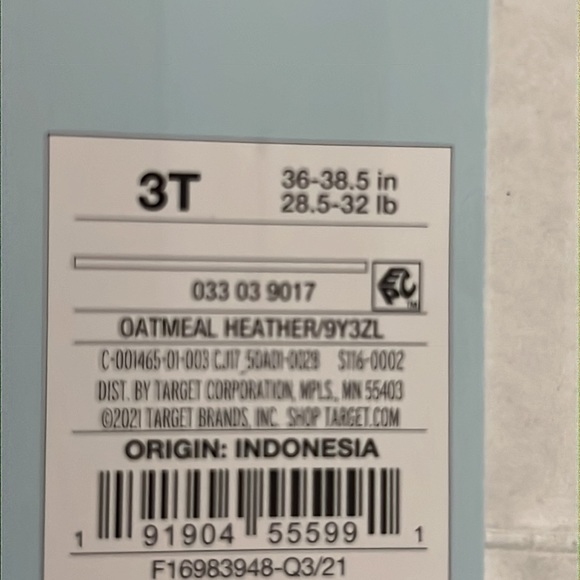 NWT Cat & Jack 3T Boys Oatmeal Heather Sweater. - Picture 10 of 10